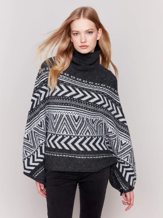 Charlie B Jacquard Poncho