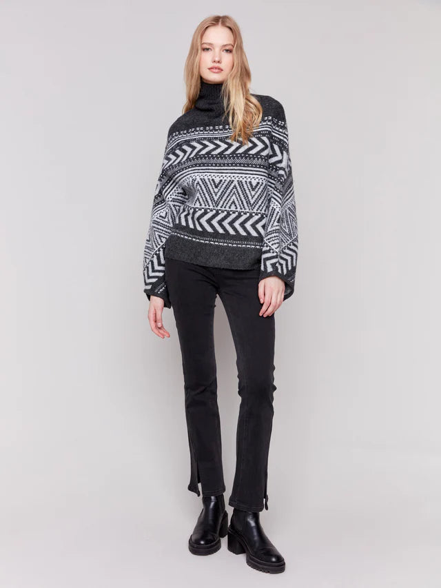 Charlie B Jacquard Poncho