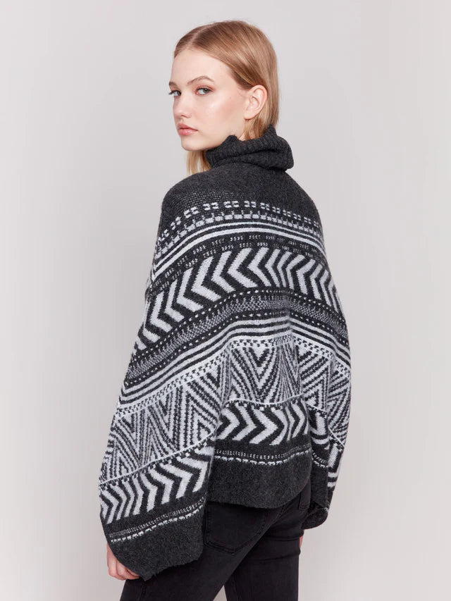 Charlie B Jacquard Poncho