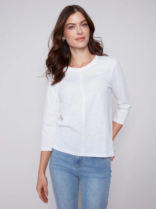 Charlie B Organic Cotton 3/4 Slve Top