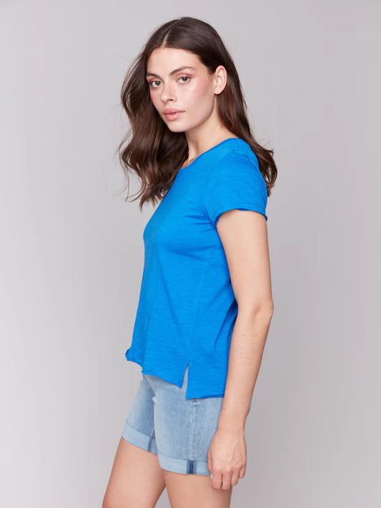 Charlie B Cotton Slub Tee Shirt