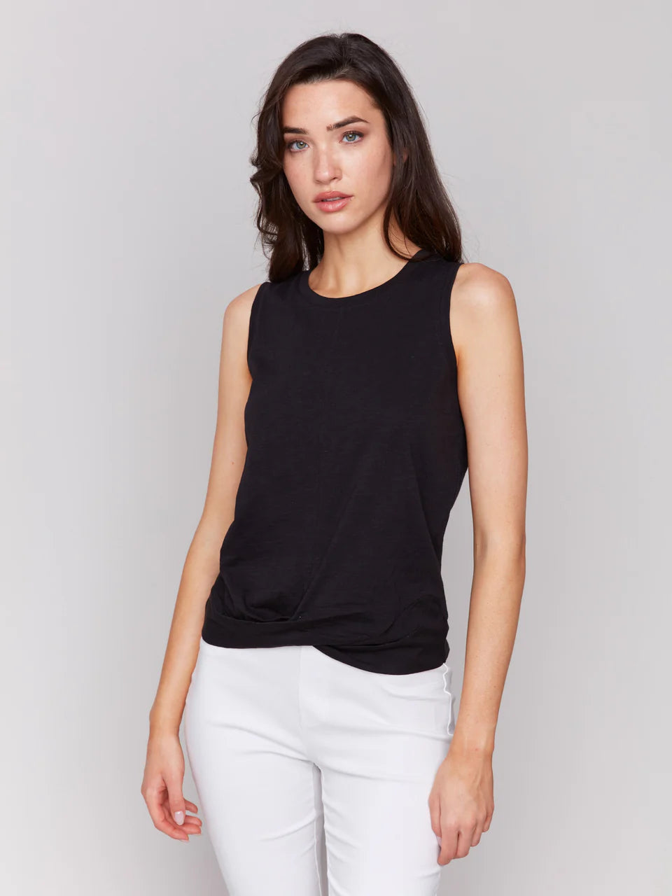 Charlie B Tank with Twisted hem