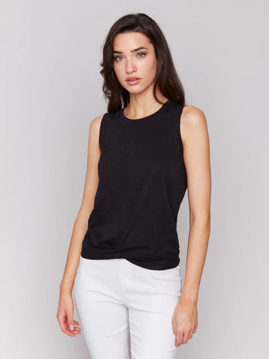 Charlie B Tank with Twisted hem