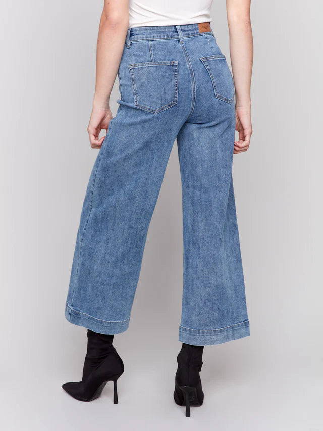 Charlie B Front Pocket Flare Jeans