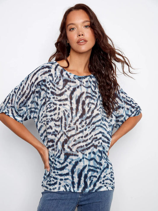 Charlie B Zebra Blouse