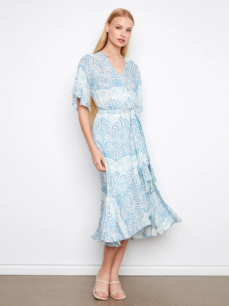 Charlie B Ibiza Flutter Elbow Dress