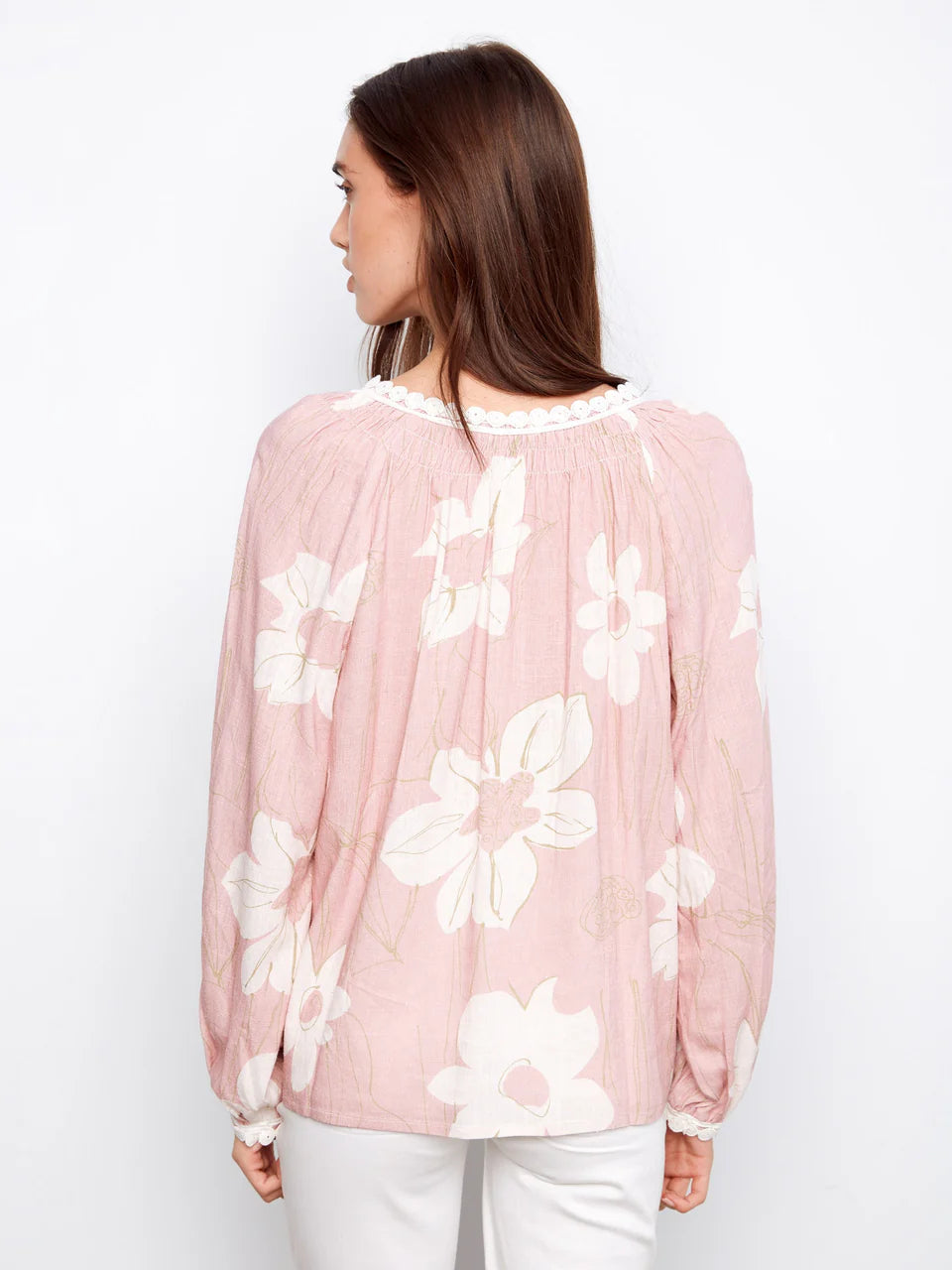 Charlie B Raglan Long Sleeve Blouse