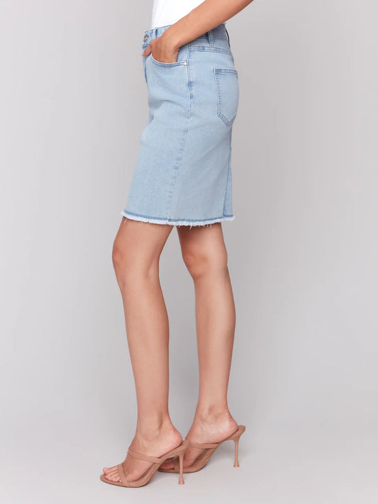 Charlie B Basic Denim Skirt