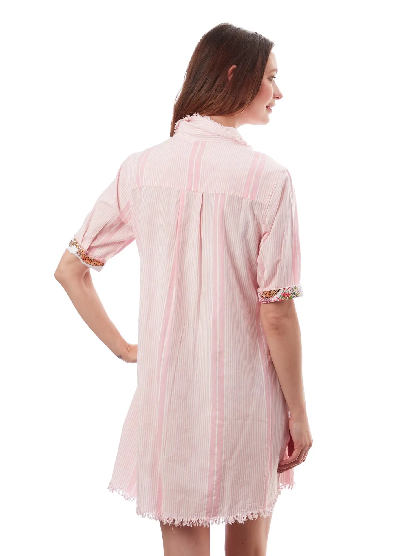 Dizzy Lizzie Chatham Pink Striped Dress