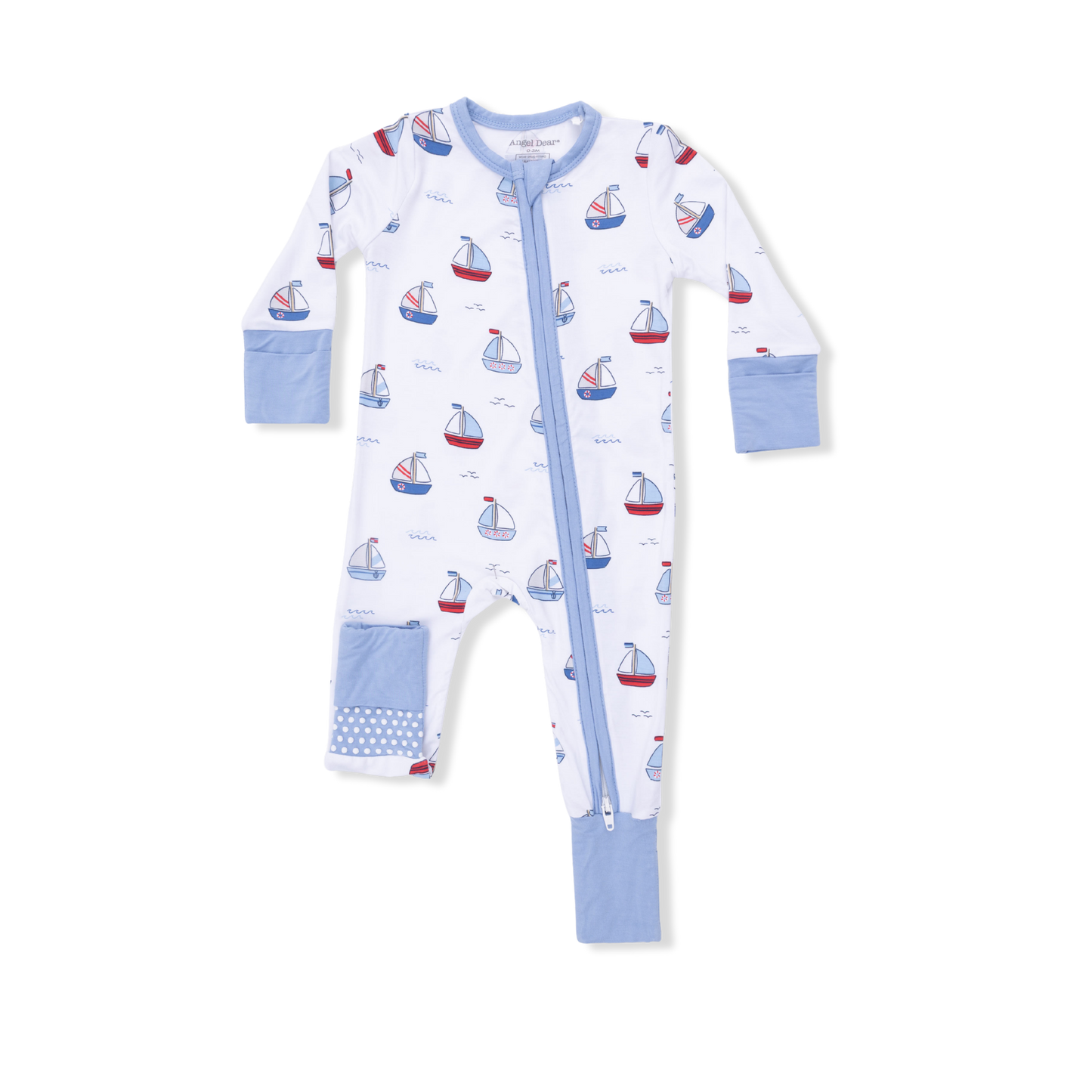 Bubbly Sailboats Blue - Convertible Romper