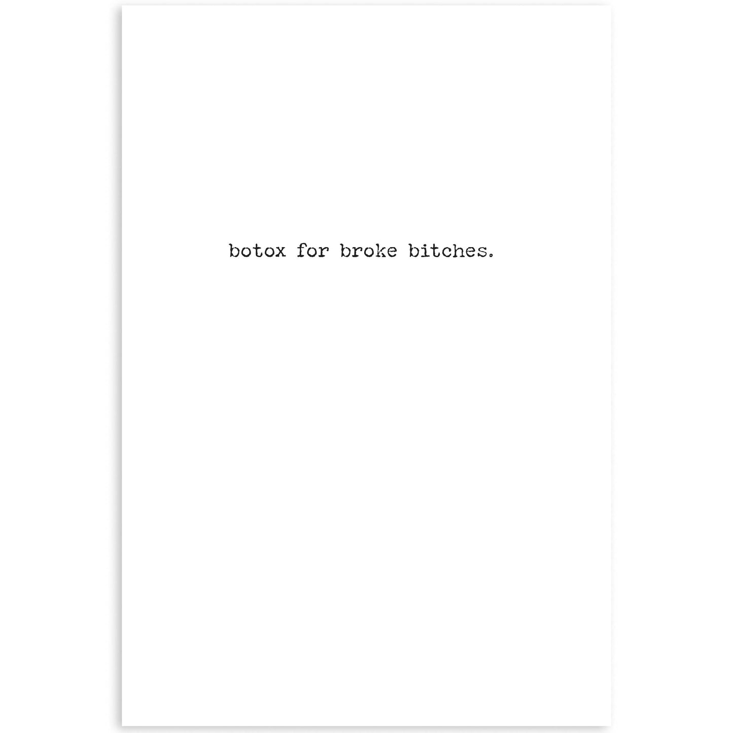 Bangs Greeting Card