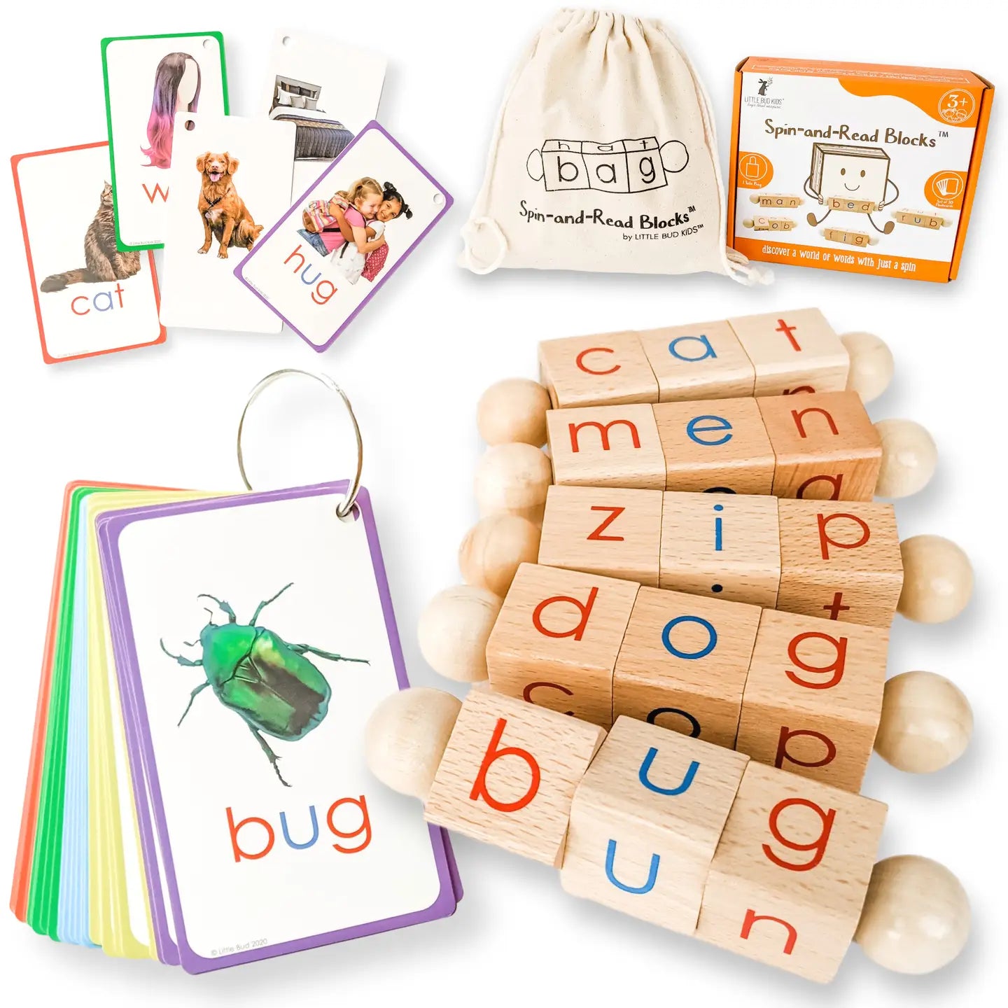 Montessori Phonic Spin and Read Blocks