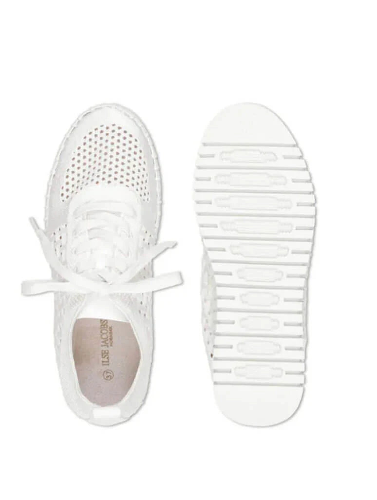 Ilse Jacobson Lace Up Sneaker Kit/White