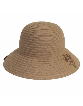 Calikids Tan Raffia Girls Hat