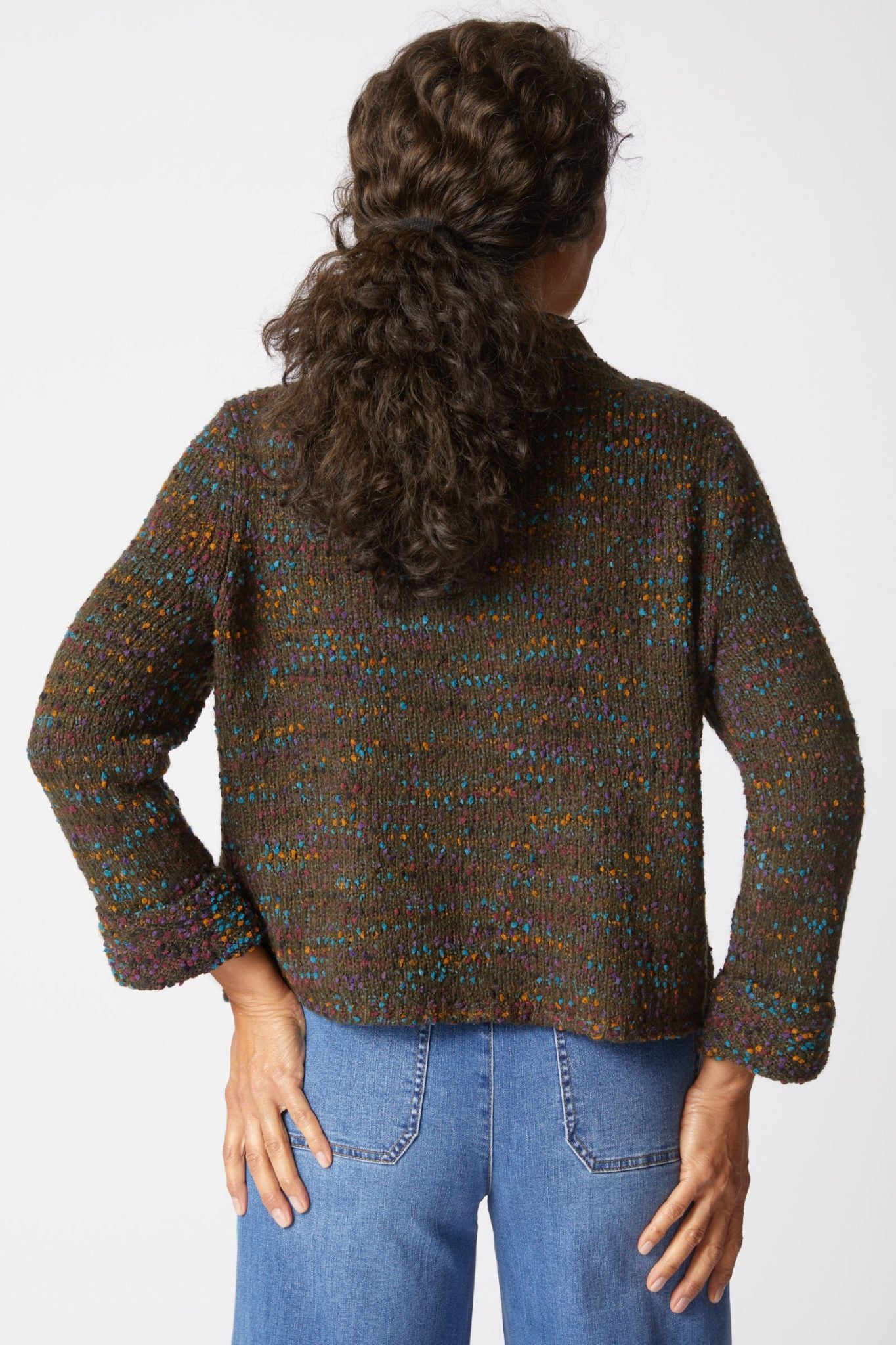 Habitat Confetti Funnel Neck Cardi
