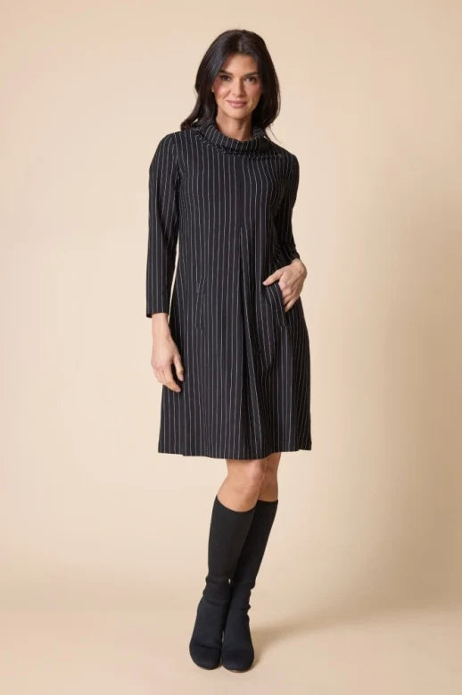 Habitat Core Travel Striped Pleat Dress