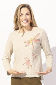 Escape Dragon Fly Long Sleeve Boxy Tee