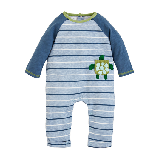 Mud Pie Striped Turtle One Piece