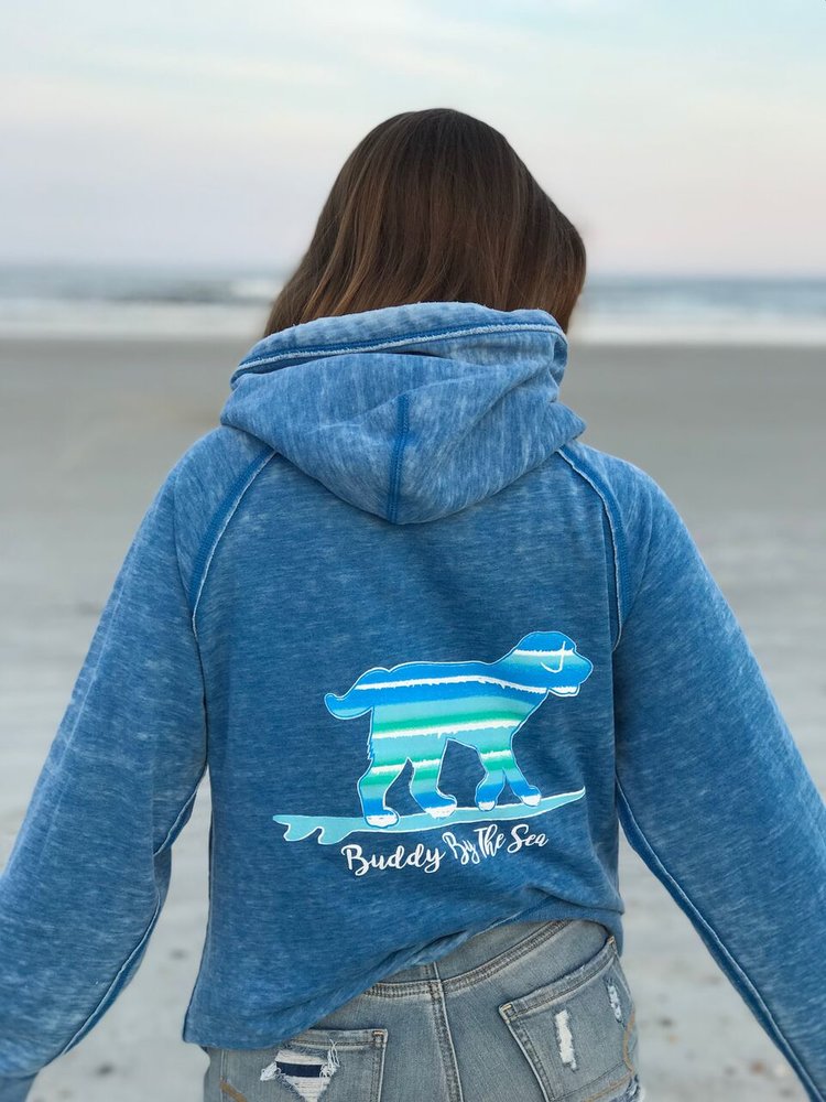 Buddy By the Sea Hooded Sweatshirts